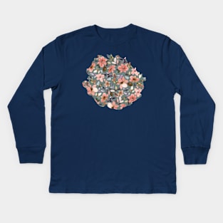 Tropical flowers Summer Kids Long Sleeve T-Shirt